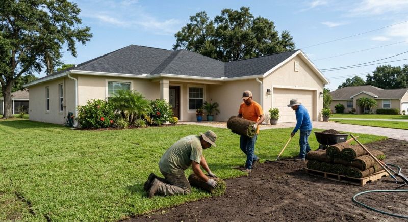 Bahia Sod Installation in Rockwall, TX