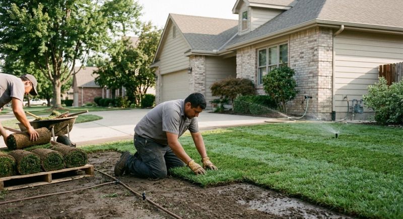 Bentgrass Sod Installation in Rockwall, TX