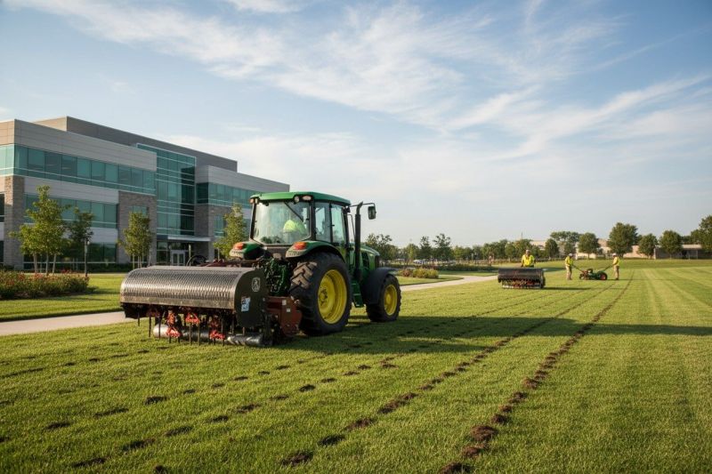 Home Lawn Aerating