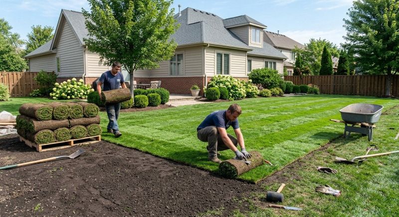 Yard Sod Installation in Rockwall, TX
